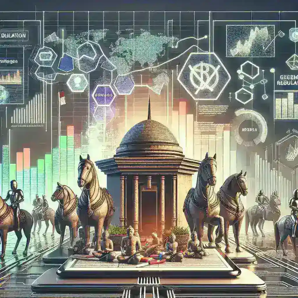 "Ilustrasi industri periklanan digital Indonesia yang semakin ketat diawasi setelah sanksi Google di Eropa, menunjukkan pertumbuhan dan tantangan dalam sektor digital marketing."